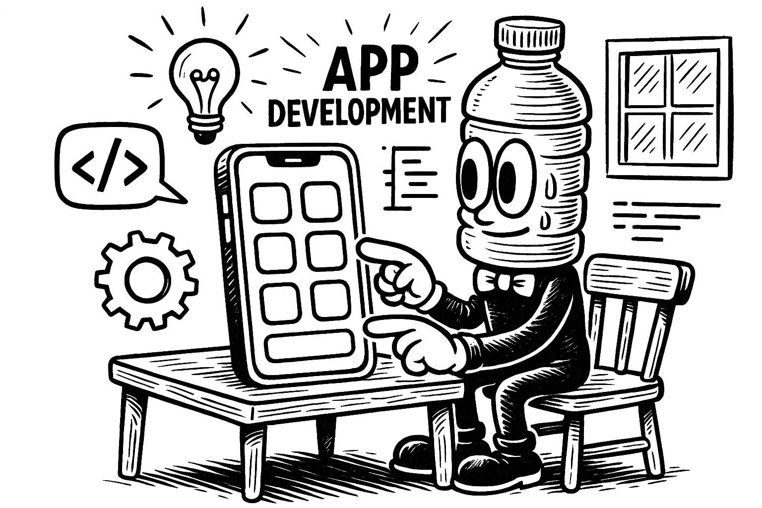 Bottlehead App Developer Illustration